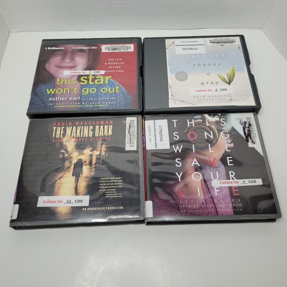 Lot of Four Young Adult Audiobooks on CD fiction and nonfiction